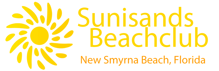 Sun logo for Sunisands Beachclub in New Smyrna Beach, Florida